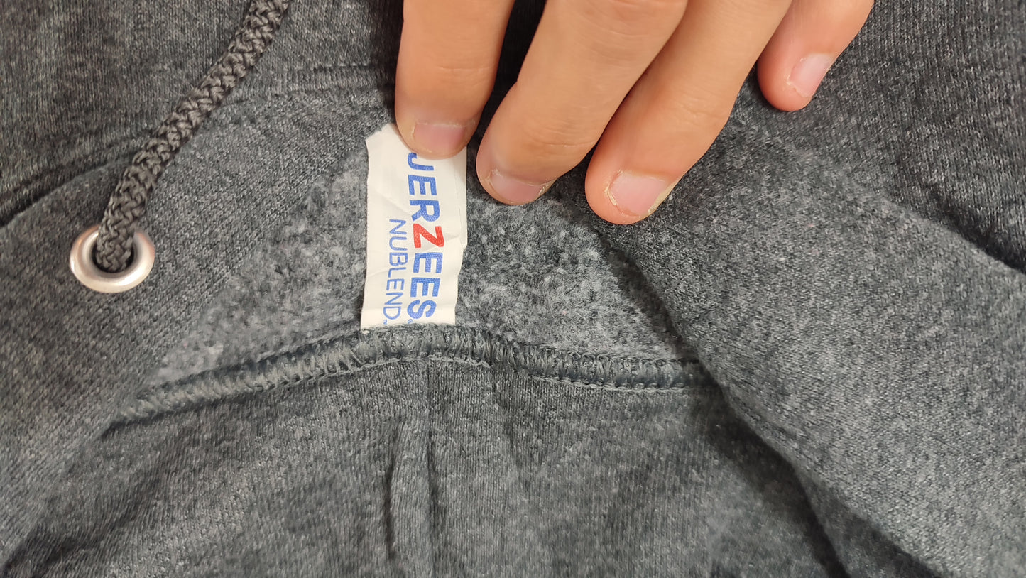 Vêtement Homme Sweatshirts Sweats pull à capuche gris Jerzees Nublend taille M #Retrostreet