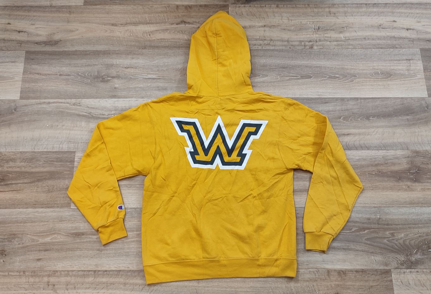 Vêtement Homme Sweatshirts Sweats pull à capuche jaune Champion Authentic taille M #Retrostreet
