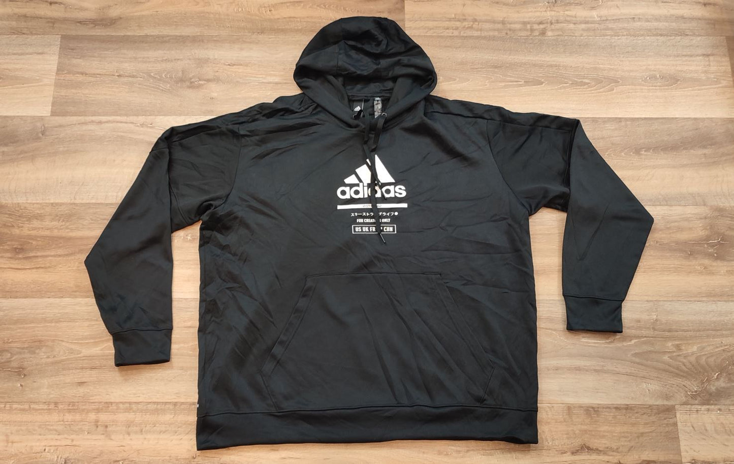 Vêtement Homme Sweatshirts Sweats pull à capuche noir Adidas taille XXL #Retrostreet