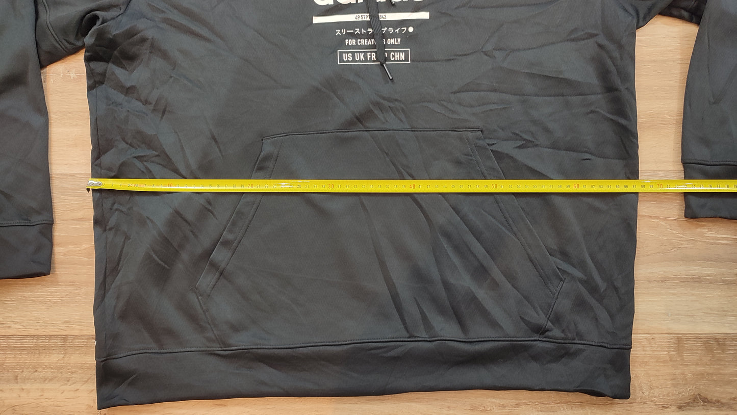 Vêtement Homme Sweatshirts Sweats pull à capuche noir Adidas taille XXL #Retrostreet