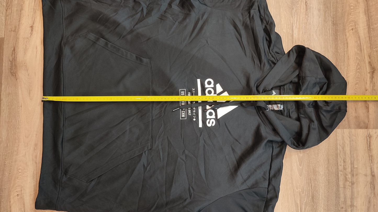 Vêtement Homme Sweatshirts Sweats pull à capuche noir Adidas taille XXL #Retrostreet