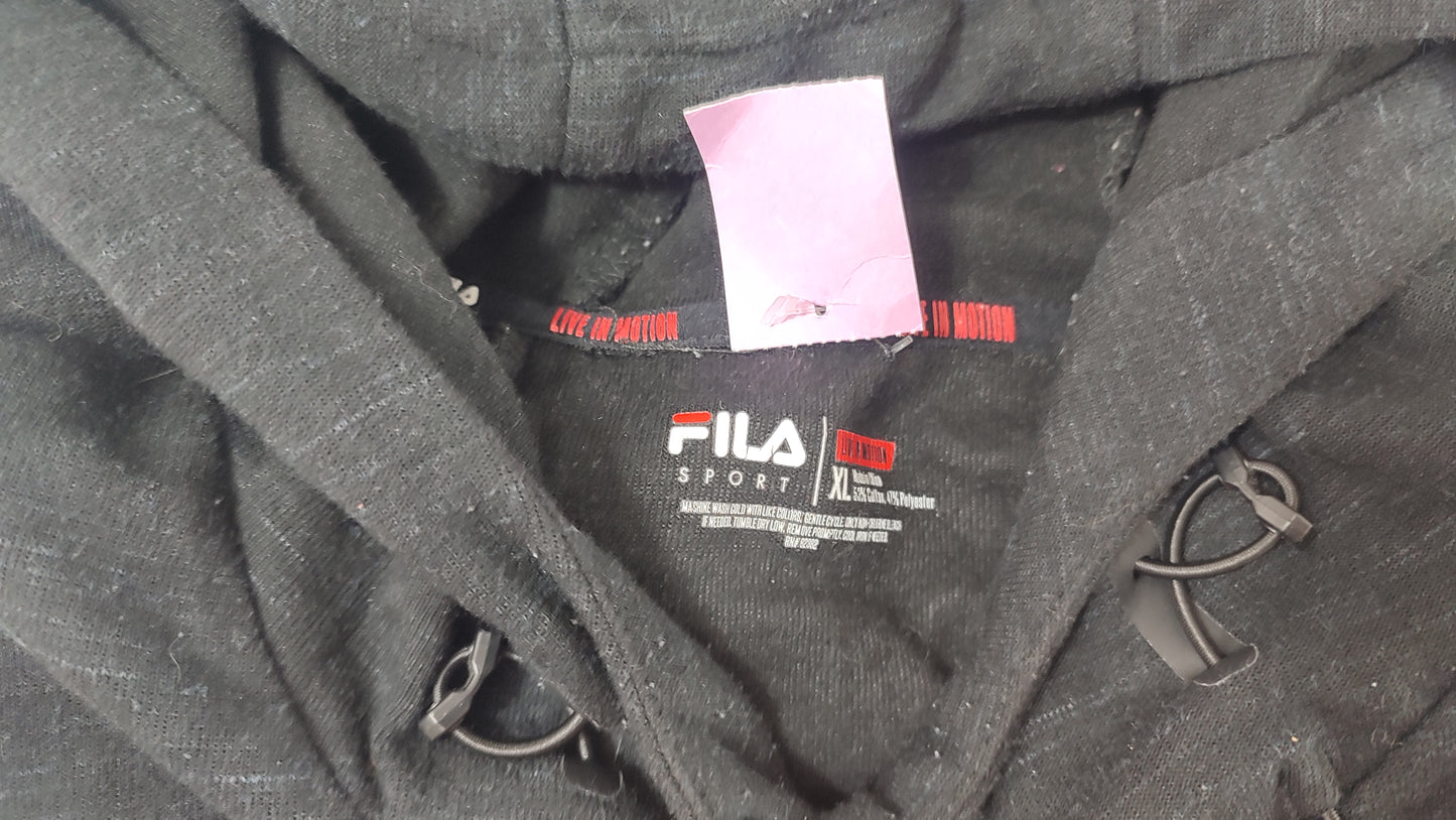 Vêtement Homme Sweatshirts Sweats pull à capuche noir Fila Sport taille XL #Retrostreet