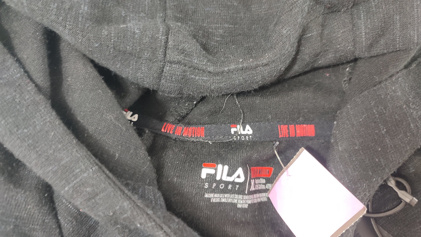 Vêtement Homme Sweatshirts Sweats pull à capuche noir Fila Sport taille XL #Retrostreet