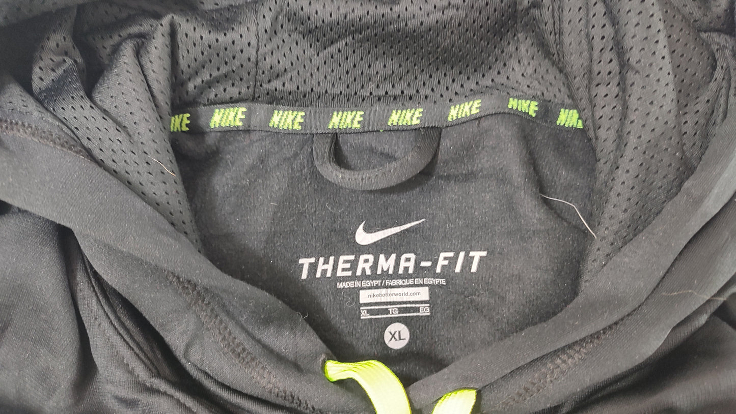 Vêtement Homme Sweatshirts Sweats pull à capuche noir et jaune Nike Therma-fit taille XL #Retrostreet