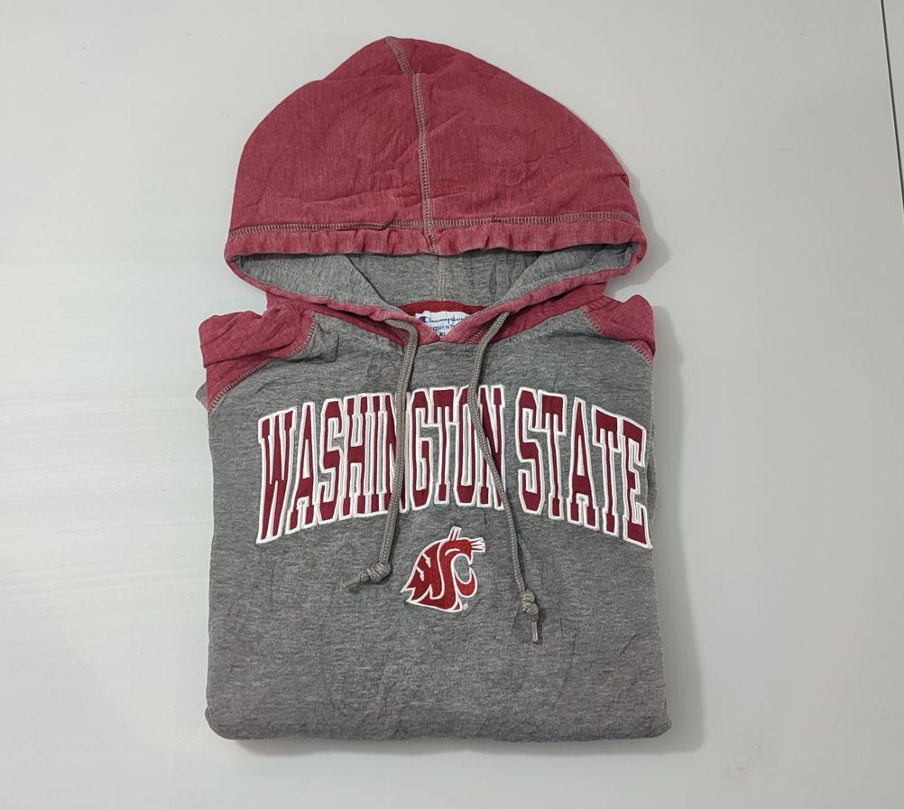 Vêtement Homme Sweatshirts Sweats pull à capuche rouge et gris Champion taille XL #Retrostreet