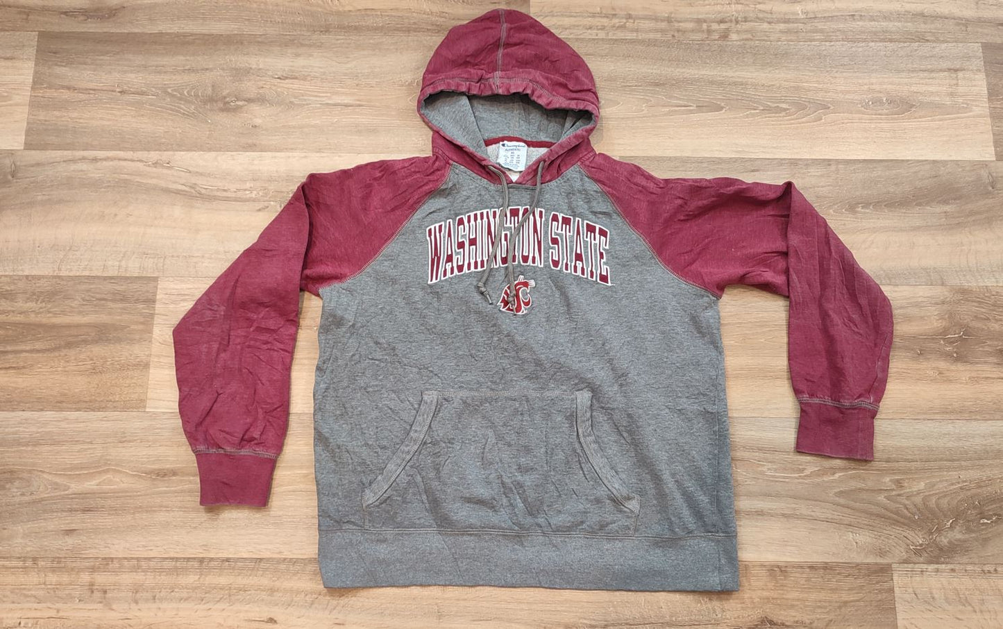 Vêtement Homme Sweatshirts Sweats pull à capuche rouge et gris Champion taille XL #Retrostreet