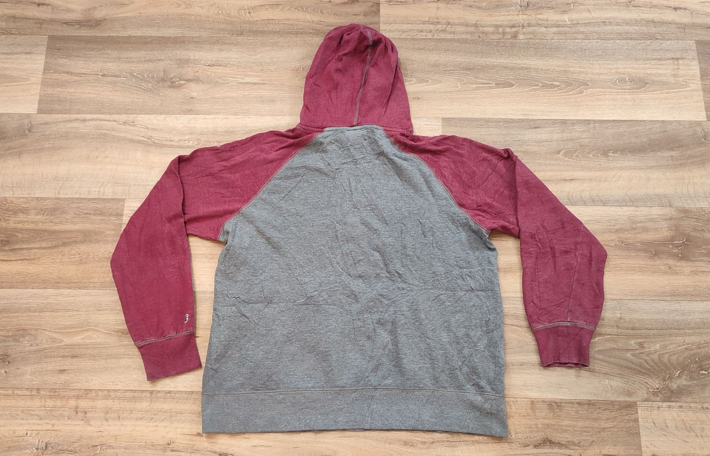 Vêtement Homme Sweatshirts Sweats pull à capuche rouge et gris Champion taille XL #Retrostreet