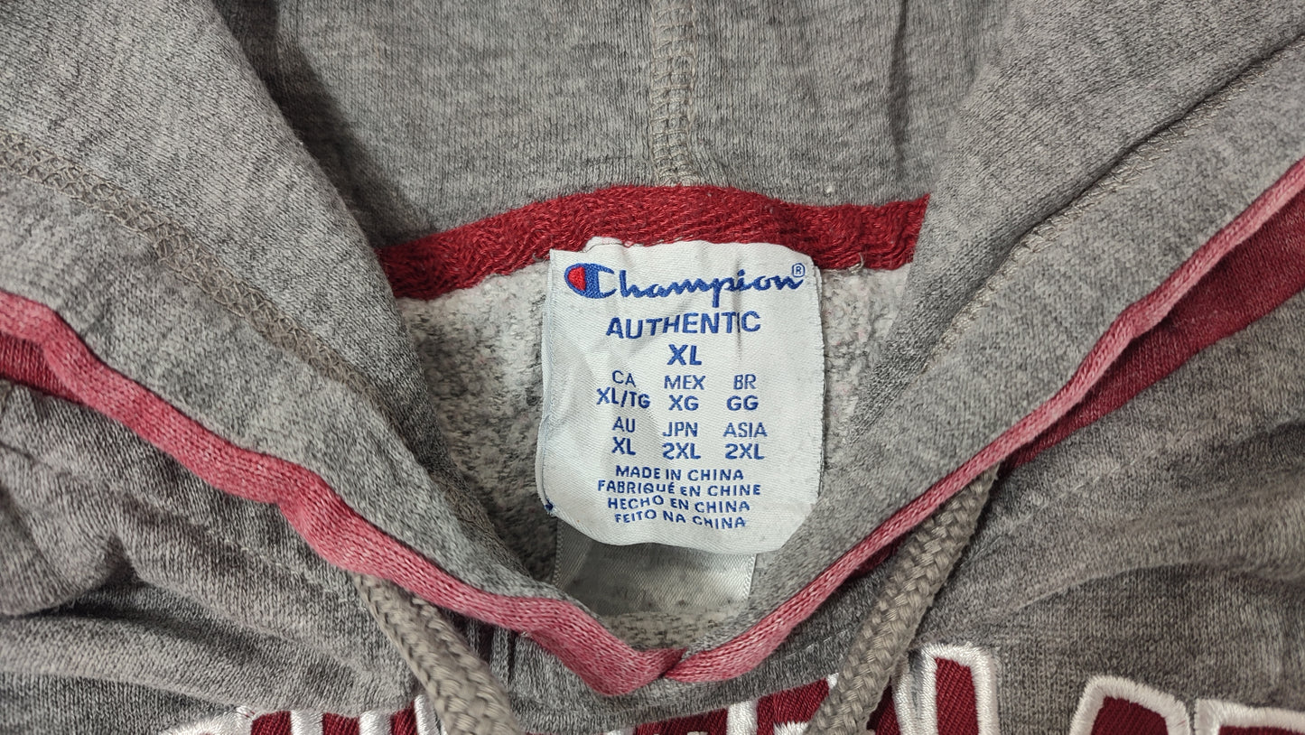 Vêtement Homme Sweatshirts Sweats pull à capuche rouge et gris Champion taille XL #Retrostreet