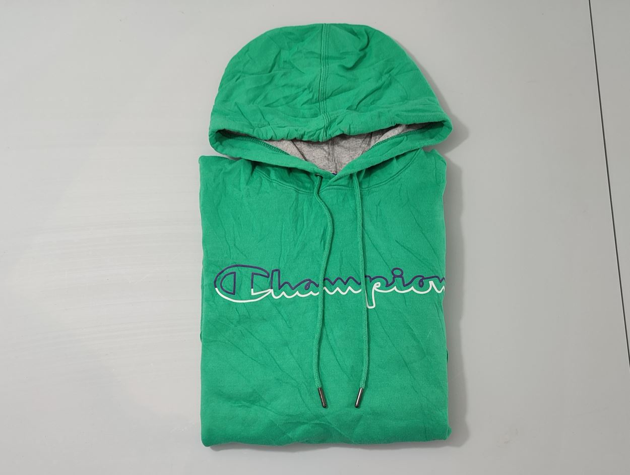 Vêtement Homme Sweatshirts Sweats pull à capuche vert Champion Authentic taille L #Retrostreet