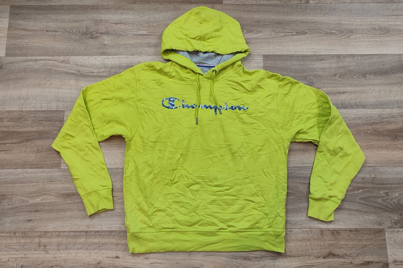 Vêtement Homme Sweatshirts Sweats pull à capuche vert Champion taille M #Retrostreet
