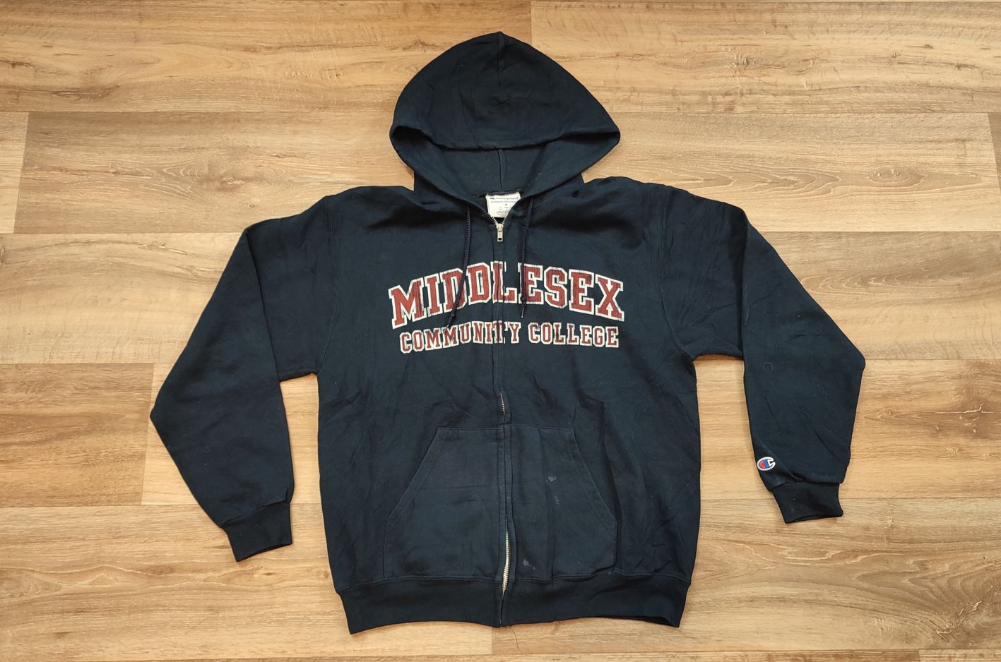 Vêtement Homme Sweatshirts Sweats pull à capuche zippé bleu marine Champion taille M #Retrostreet