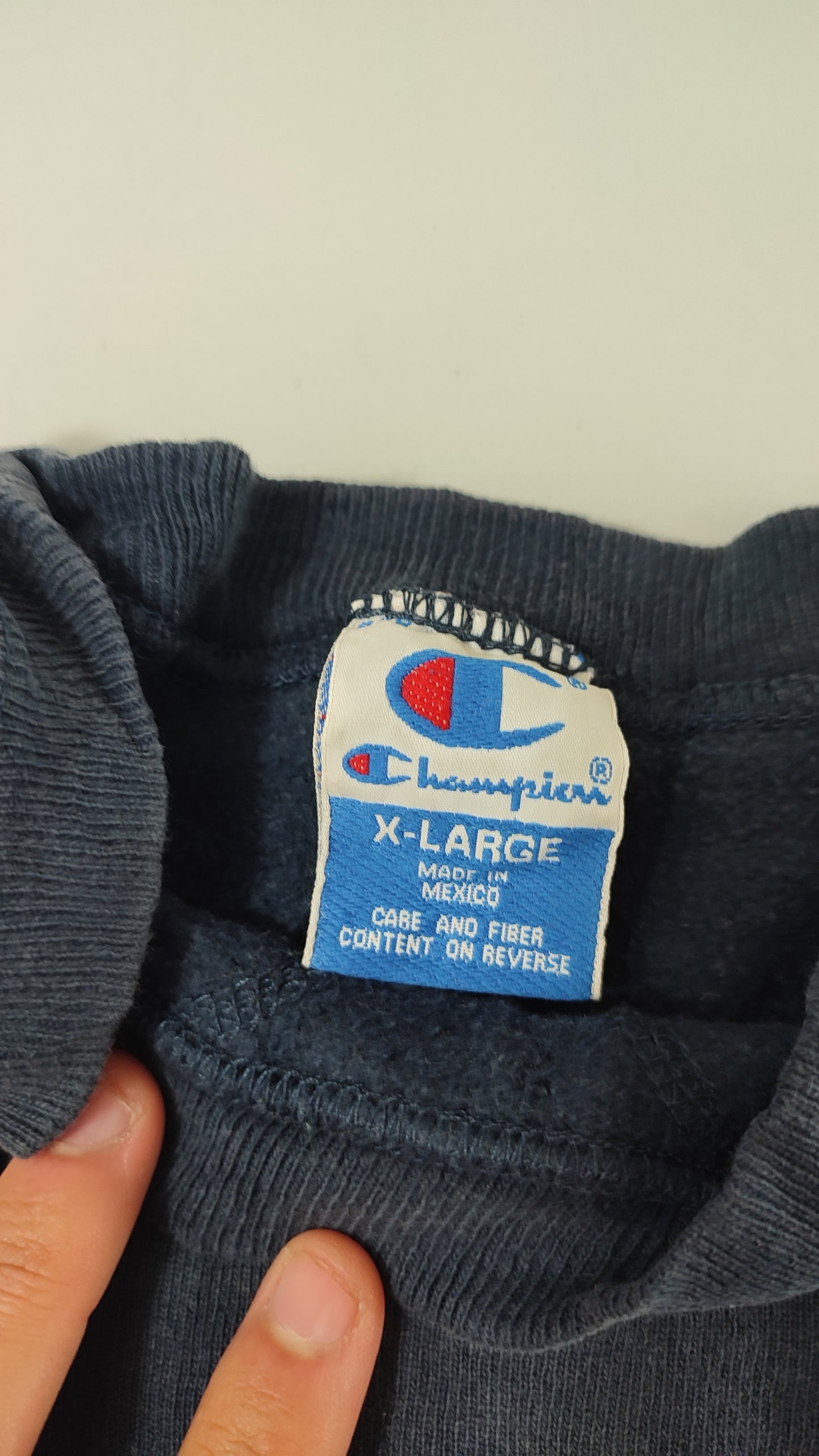 Vêtement Homme Sweatshirts Sweats pull bleu marine Champion taille XL S #Retrostreet