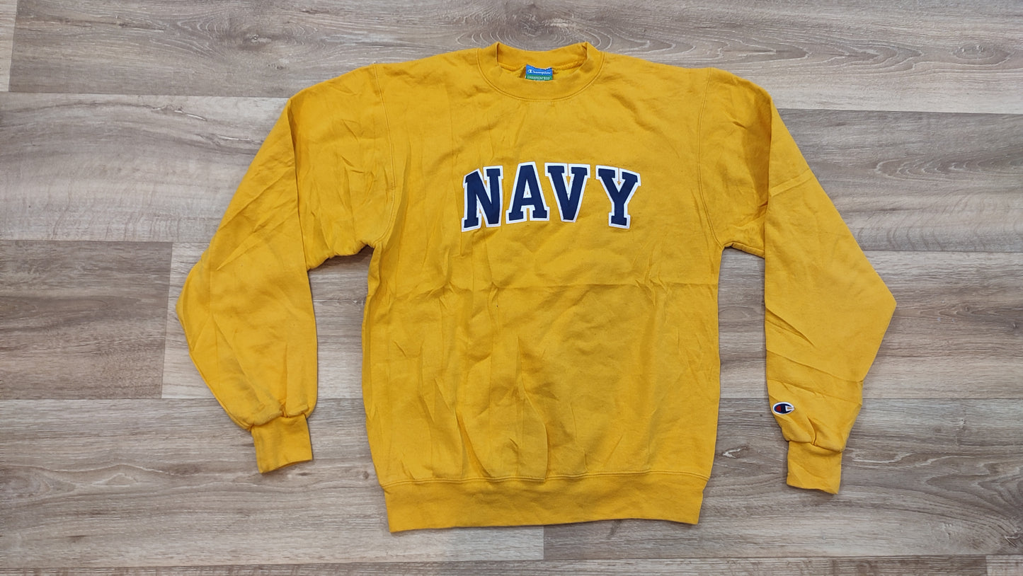 Vêtement Homme Sweatshirts Sweats pull jaune navy Champion taille S #Retrostreet