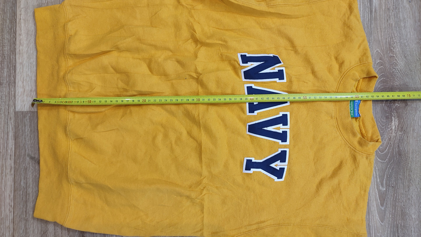 Vêtement Homme Sweatshirts Sweats pull jaune navy Champion taille S #Retrostreet