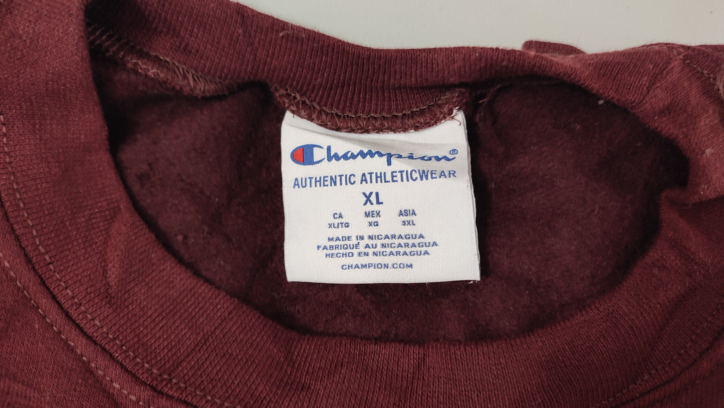 Vêtement Homme Sweatshirts Sweats pull rouge bordeaux Champion taille XL #Retrostreet