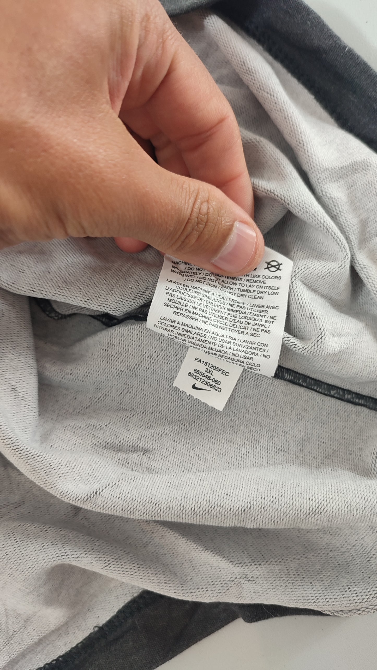 Vêtement Homme Sweat zippé 1/4 Haut de sport Nike dri-fit NFL Gris foncé taille XXXL 3XL #Retrostreet