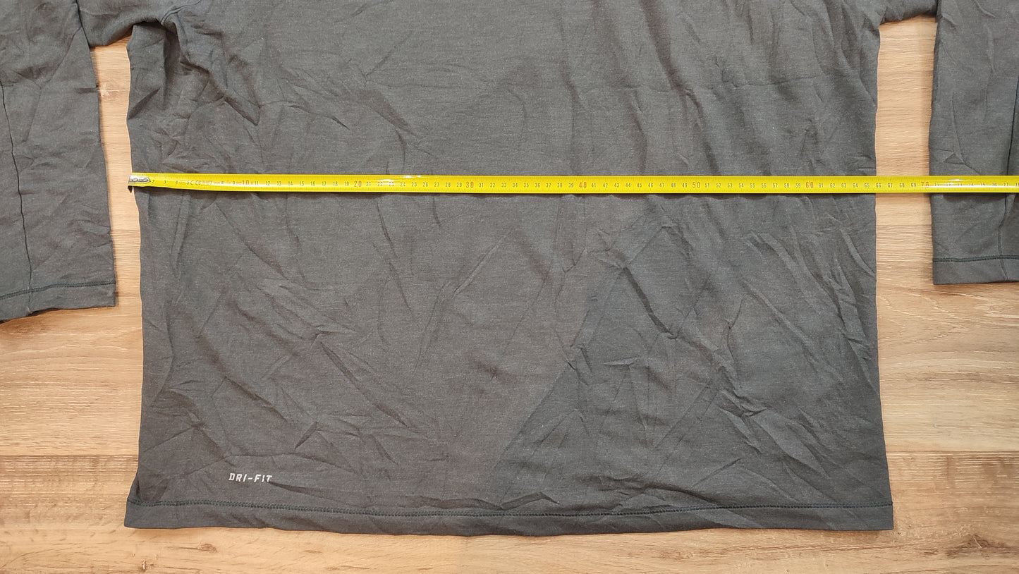 Vêtement Homme Sweat zippé 1/4 Haut de sport Nike dri-fit NFL Gris foncé taille XXXL 3XL #Retrostreet