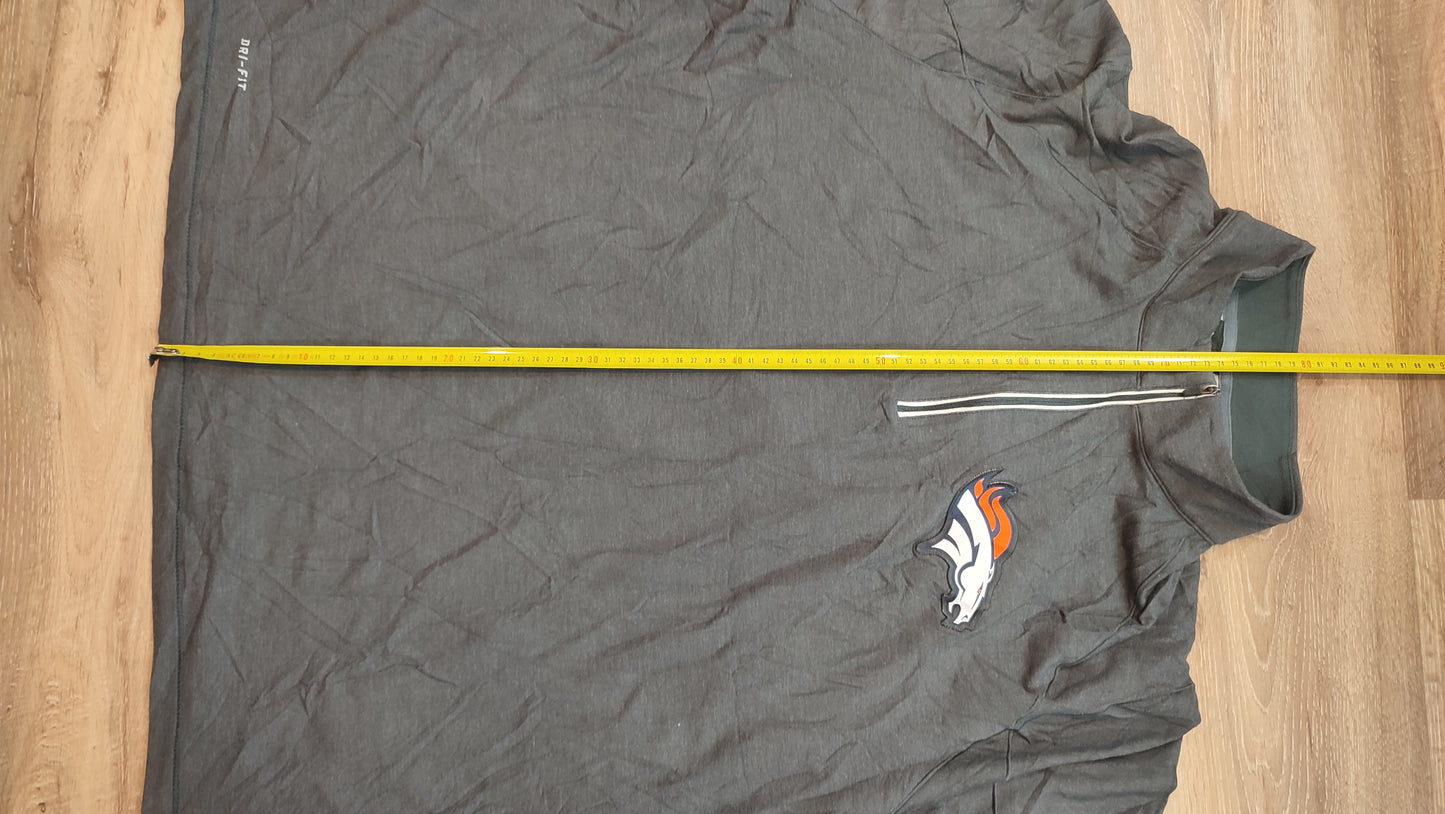 Vêtement Homme Sweat zippé 1/4 Haut de sport Nike dri-fit NFL Gris foncé taille XXXL 3XL #Retrostreet