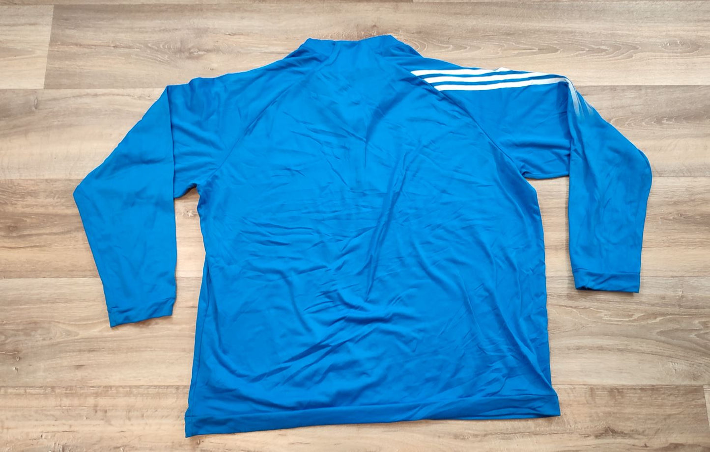 Vêtement Homme Sweat zippé 1/4 Haut de sport bleu Adidas taille XXL 2XL #Retrostreet