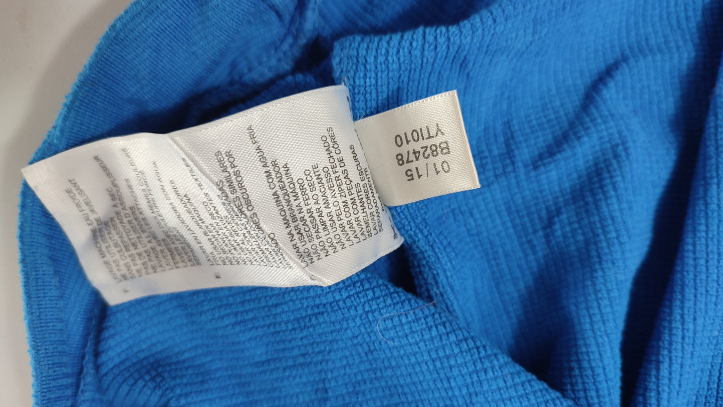 Vêtement Homme Sweat zippé 1/4 Haut de sport bleu Adidas taille XXL 2XL #Retrostreet