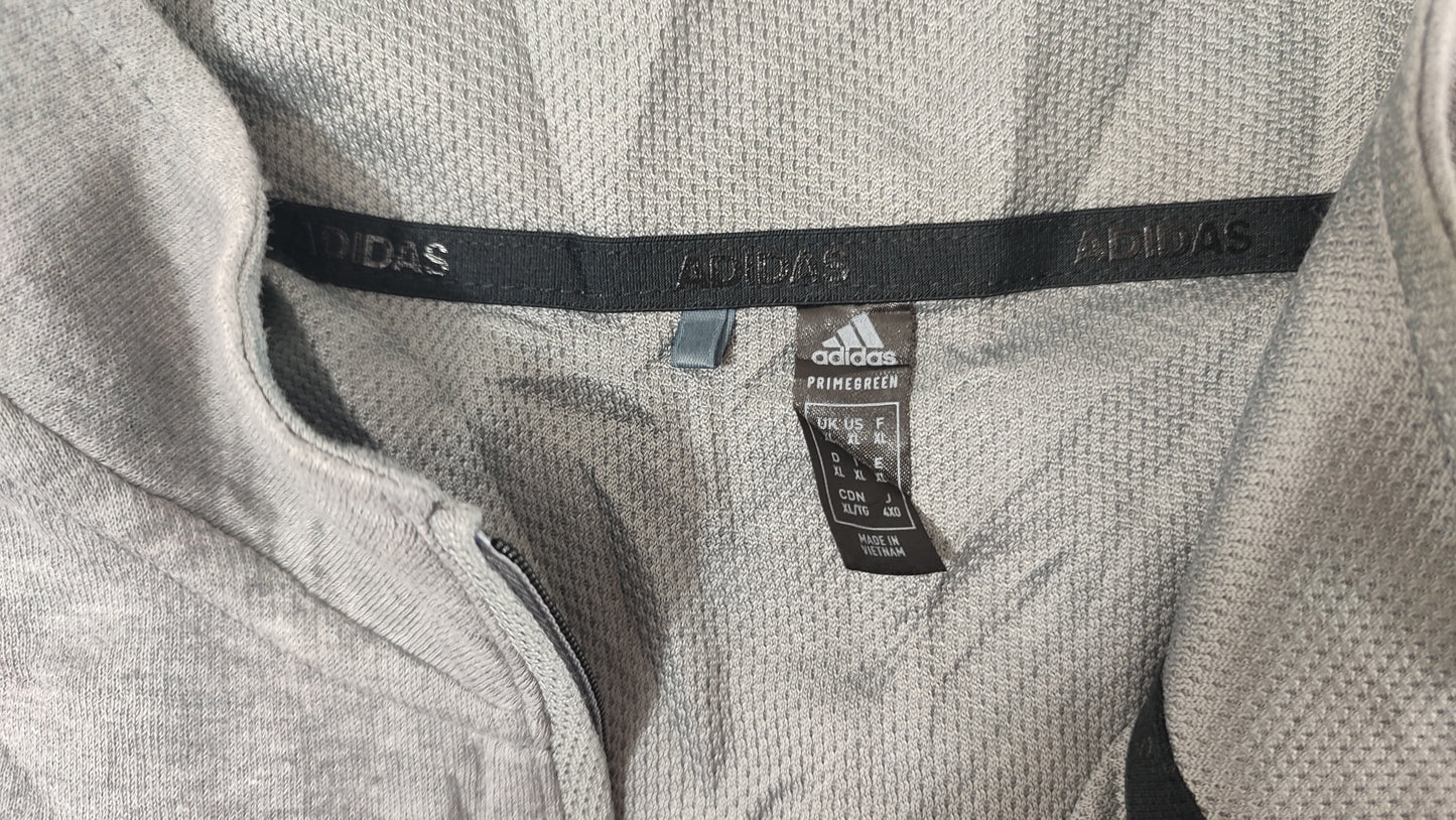 Vêtement Homme Sweat zippé 1/4 Haut de sport gris Adidas taille XL #Retrostreet