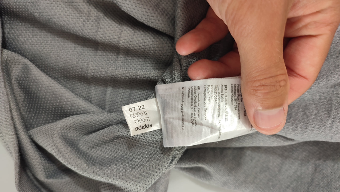 Vêtement Homme Sweat zippé 1/4 Haut de sport gris Adidas taille XL #Retrostreet