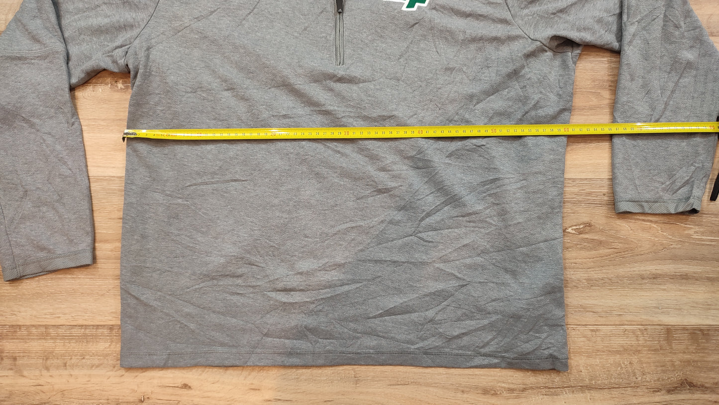 Vêtement Homme Sweat zippé 1/4 Haut de sport gris Adidas taille XL #Retrostreet