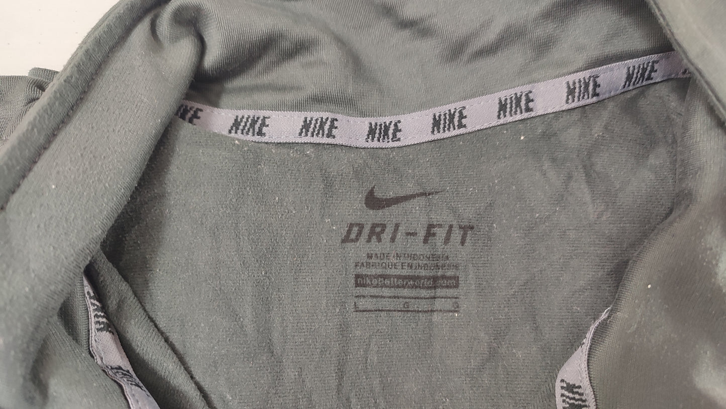 Vêtement Homme Sweat zippé 1/4 Haut de sport gris Keiser Tennis Nike dri-fit taille L #Retrostreet