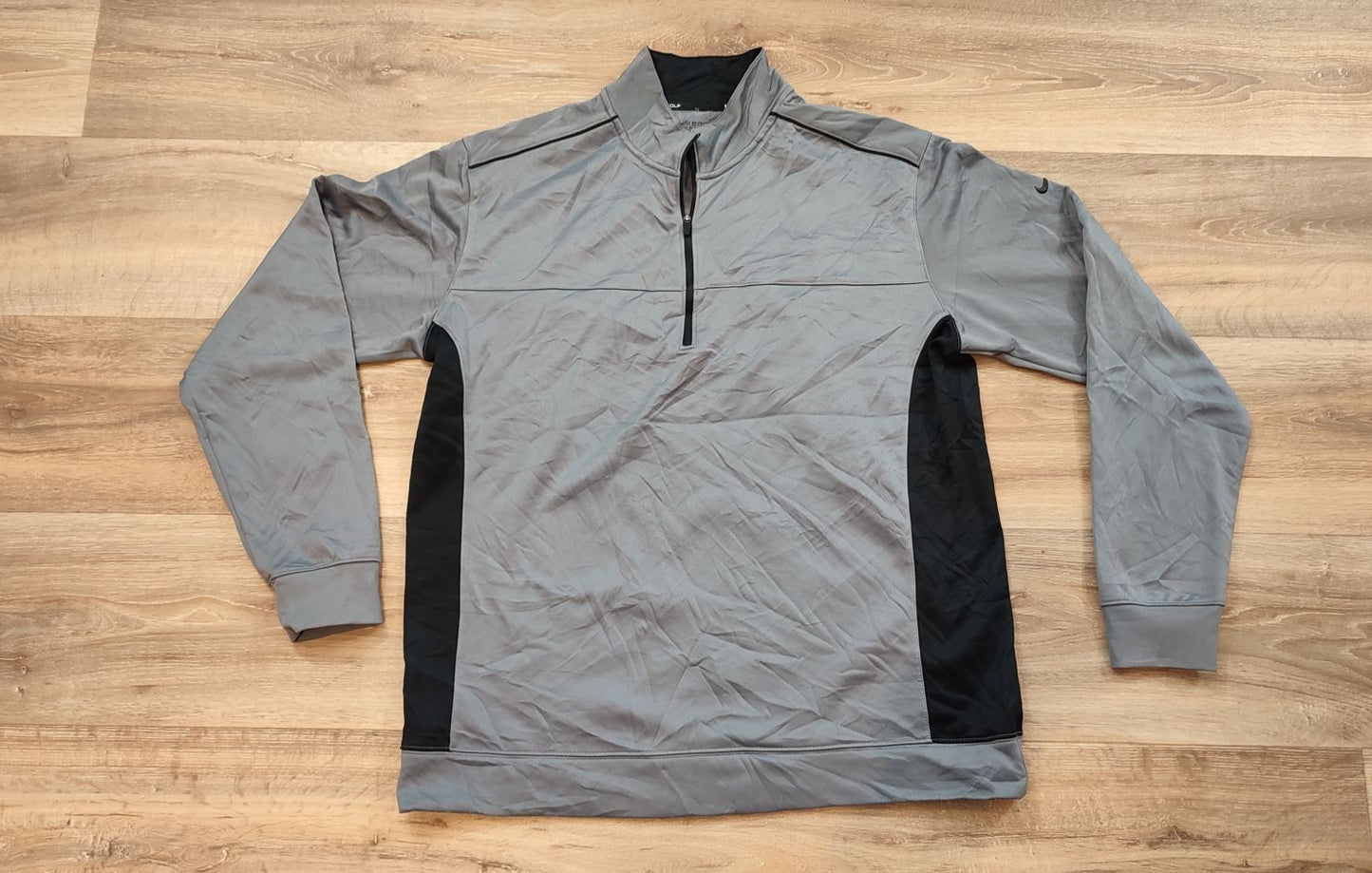 Vêtement Homme Sweat zippé 1/4 Haut de sport gris Nike Nikegolf Therma-fit taille L #Retrostreet