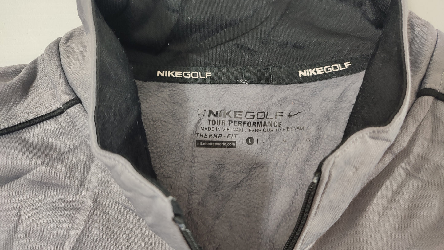 Vêtement Homme Sweat zippé 1/4 Haut de sport gris Nike Nikegolf Therma-fit taille L #Retrostreet