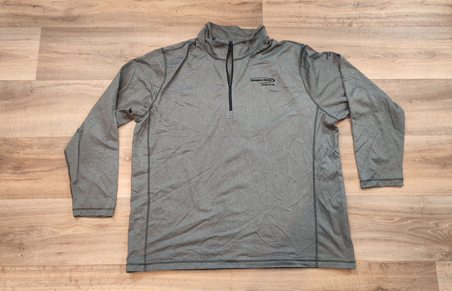Vêtement Homme Sweat zippé 1/4 Haut de sport gris The North Face TNF taille XXXL #Retrostreet