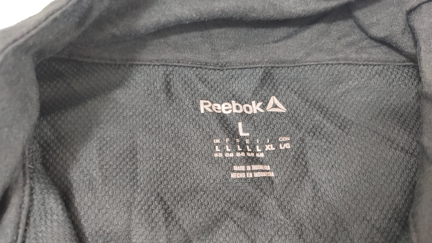 Vêtement Homme Sweat zippé 1/4 Haut de sport noir Reebok taille L #Retrostreet