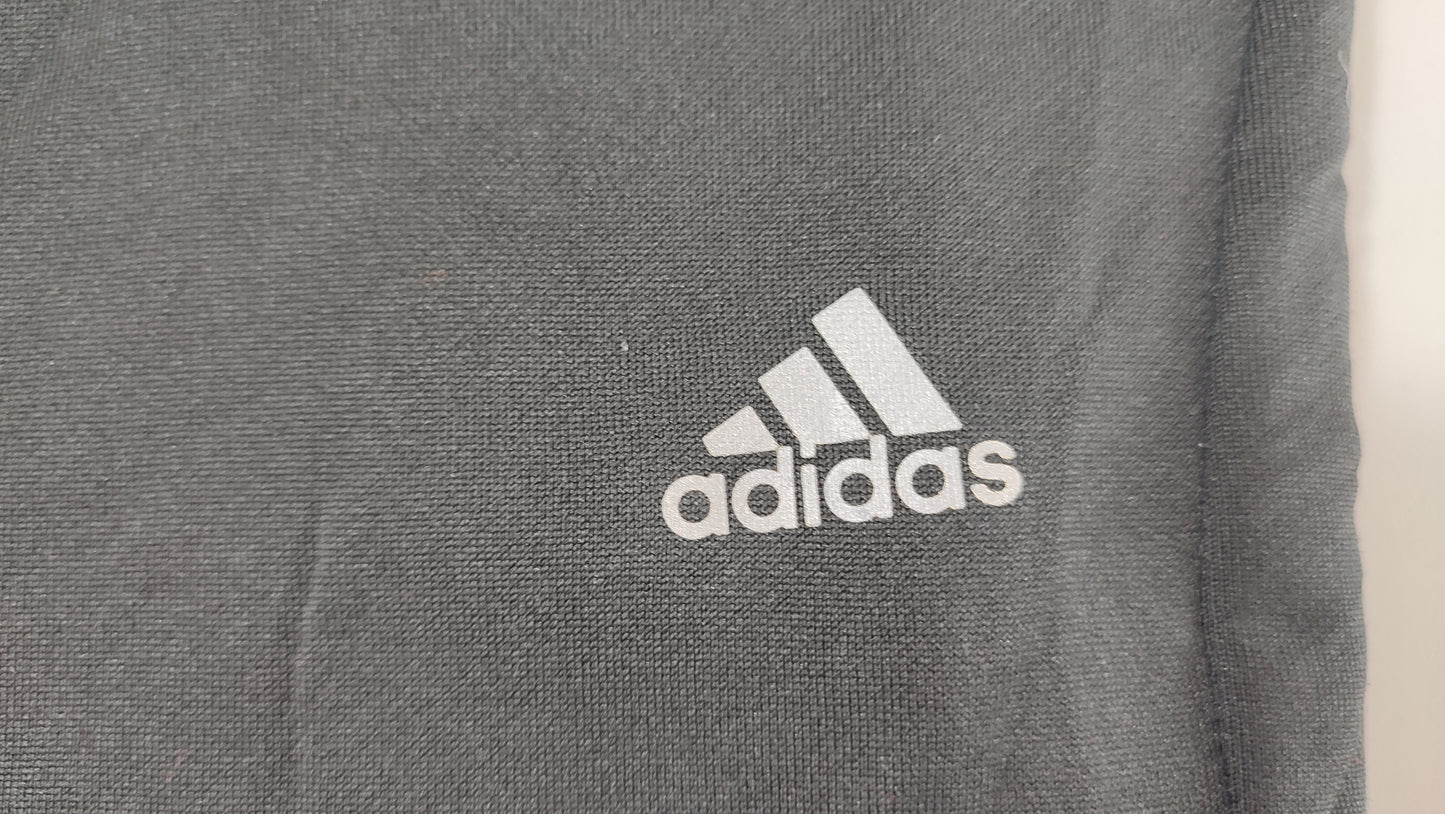 Vêtement Homme Sweat zippé 1/4 Haut de sport noir gris Adidas taille XXL 2XL #Retrostreet