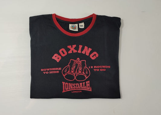 Vêtement Homme T-shirt T-shirts noir Lonsdale London taille XL XXL #Retrostreet