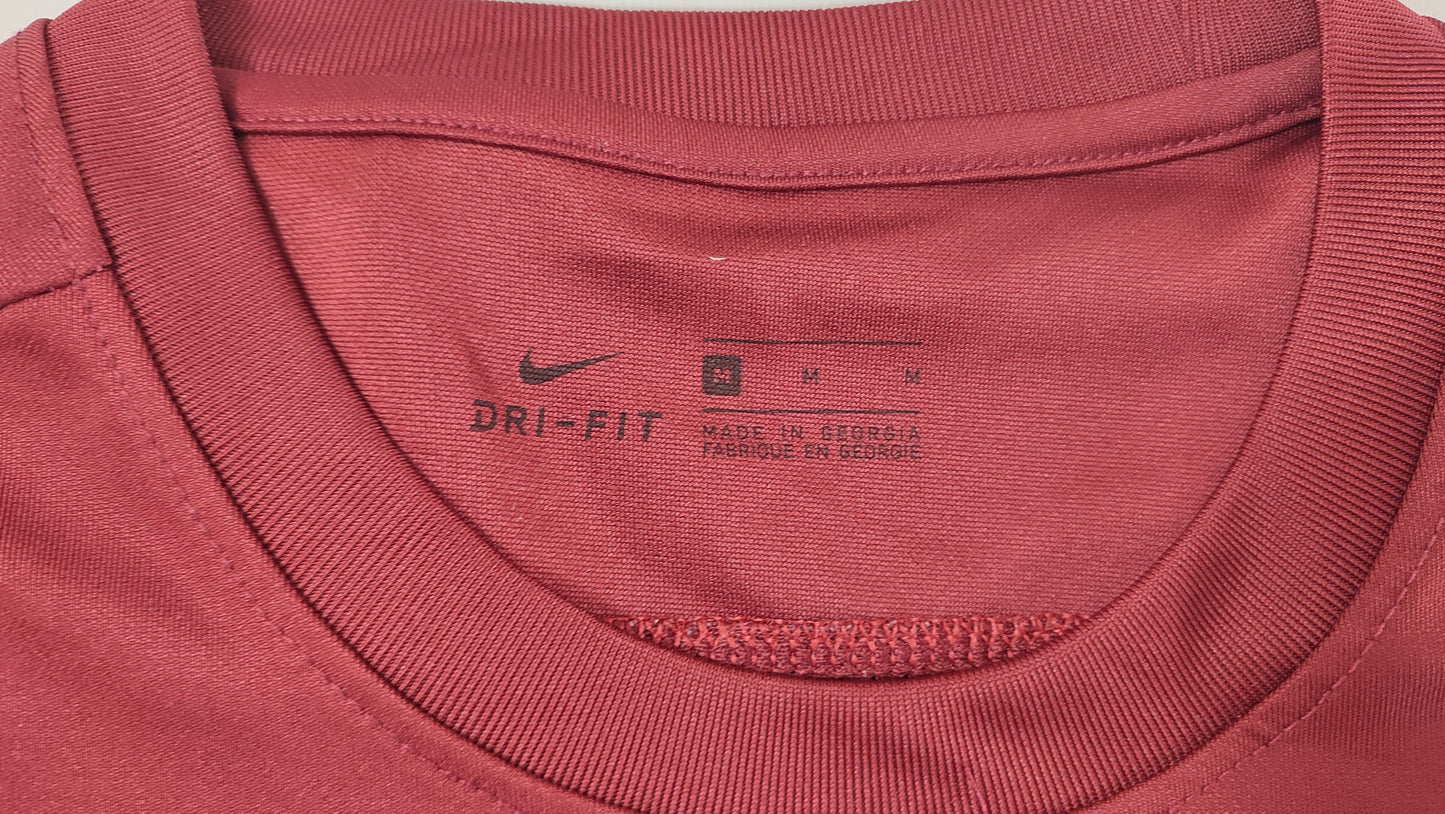 Vêtement Homme T-shirt marron rouge bordeaux Nike Dri Fit dri-fit taille M #Retrostreet