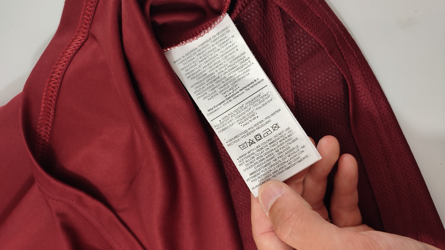 Vêtement Homme T-shirt marron rouge bordeaux Nike Dri Fit dri-fit taille M #Retrostreet