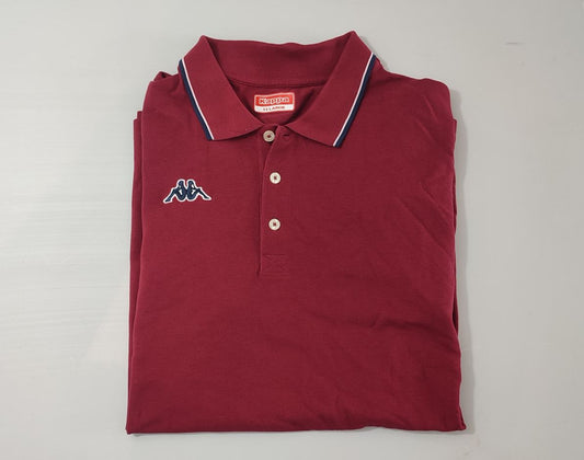 Vêtement Homme T-shirt t-shirts Polo Kappa rouge bordeaux taille XXL #Retrostreet