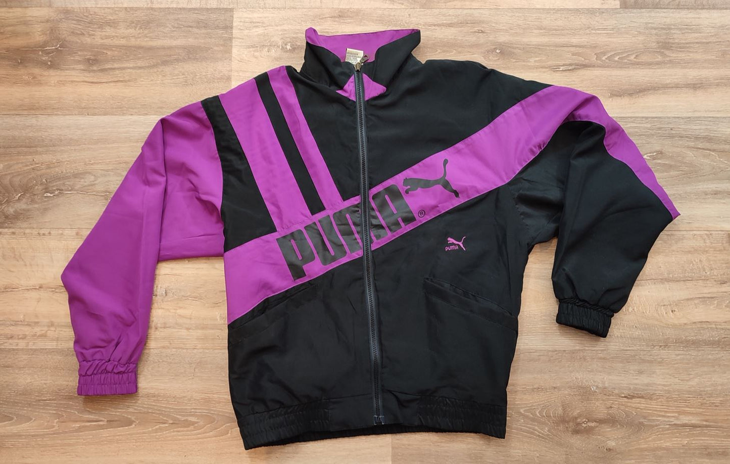 Vêtement Homme Veste coupe vent Puma violette et noir taille XS #Retrostreet