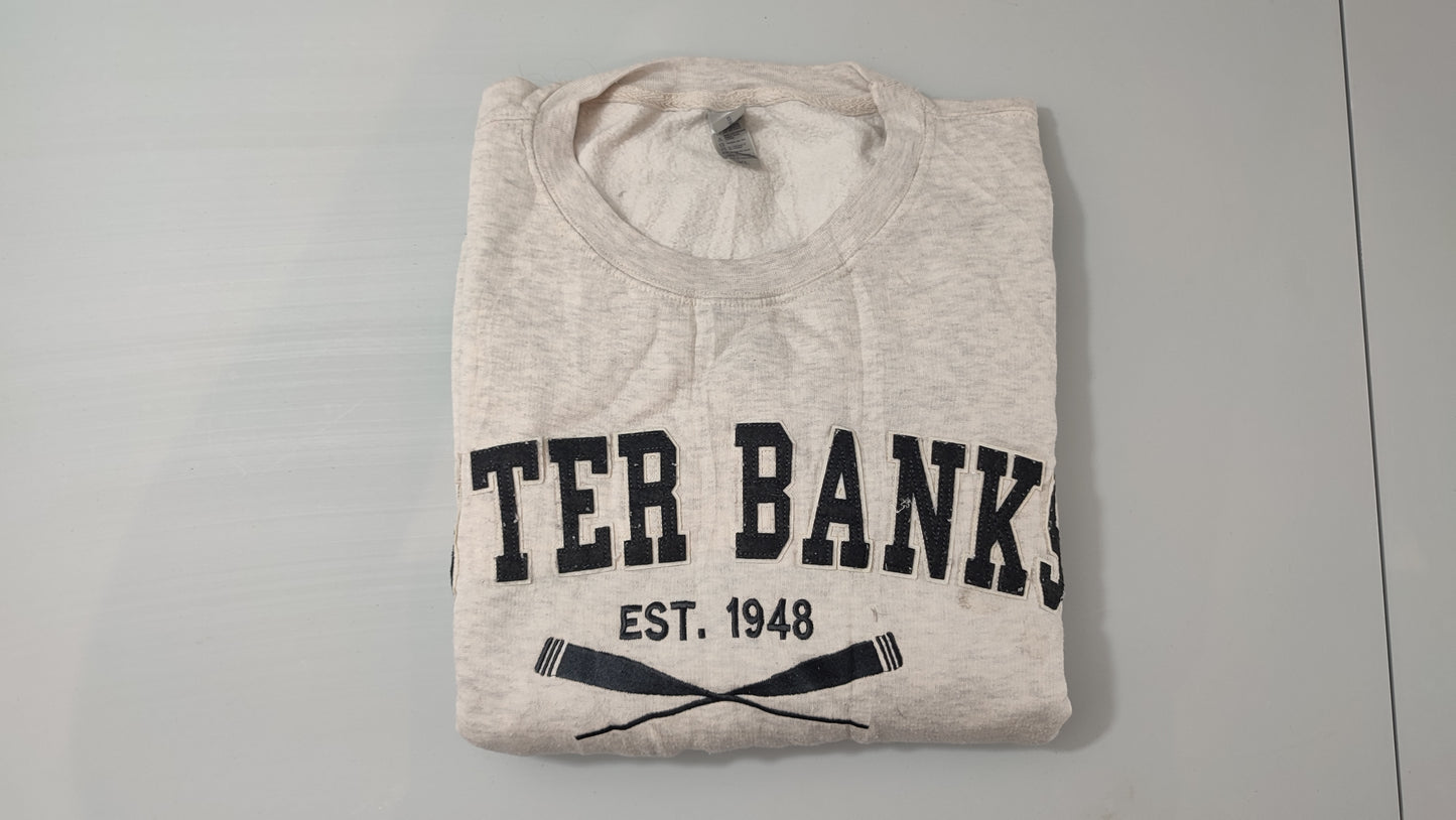 Vêtement Sweatshirts Sweats pull gris blanc baypointe taille XL #Retrostreet