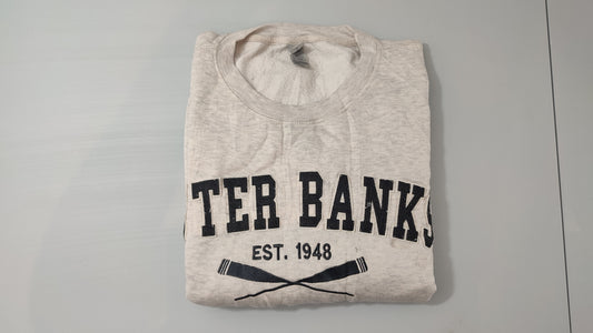 Vêtement Sweatshirts Sweats pull gris blanc baypointe taille XL #Retrostreet