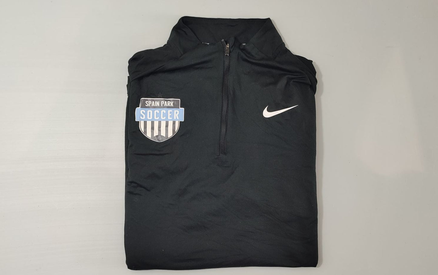 Vêtement Homme Sweat zippé 1/4 Haut de sport noir Spain Park Soccer Nike Running dri-fit taille M #Retrostreet