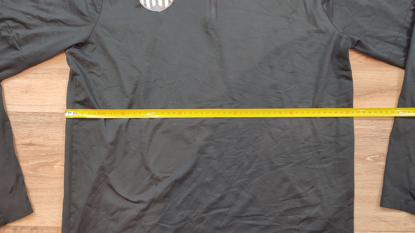 Vêtement Homme Sweat zippé 1/4 Haut de sport noir Spain Park Soccer Nike Running dri-fit taille M #Retrostreet