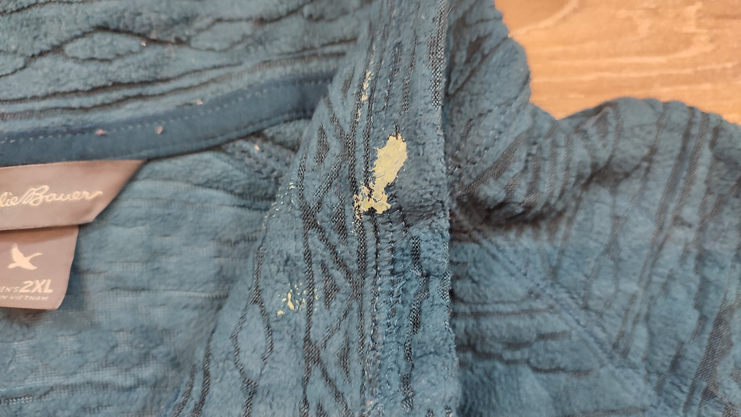Vêtement femme sweat pull 1/4 zippé Eddie Bauer taille XXL 2XL #Retrostreet
