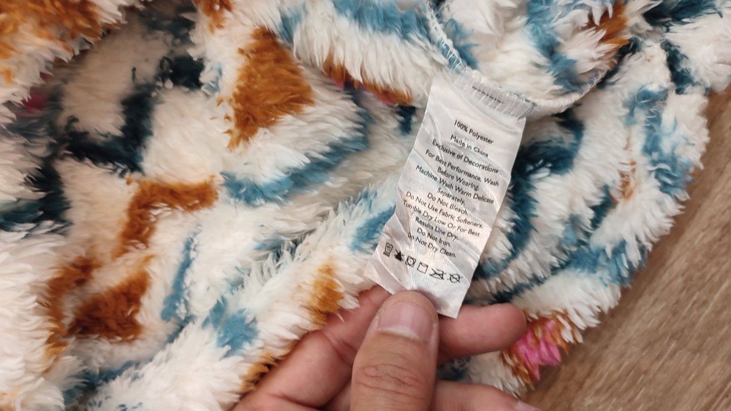 Vêtement femme sweat pull polaire col haut 1/4 zippé Eddie Bauer taille M #Retrostreet