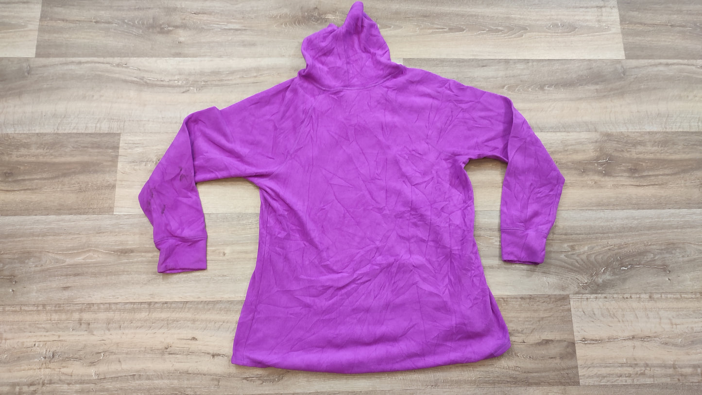 Vêtement femme sweat pull polaire col haut violet rose Champion taille XL #Retrostreet