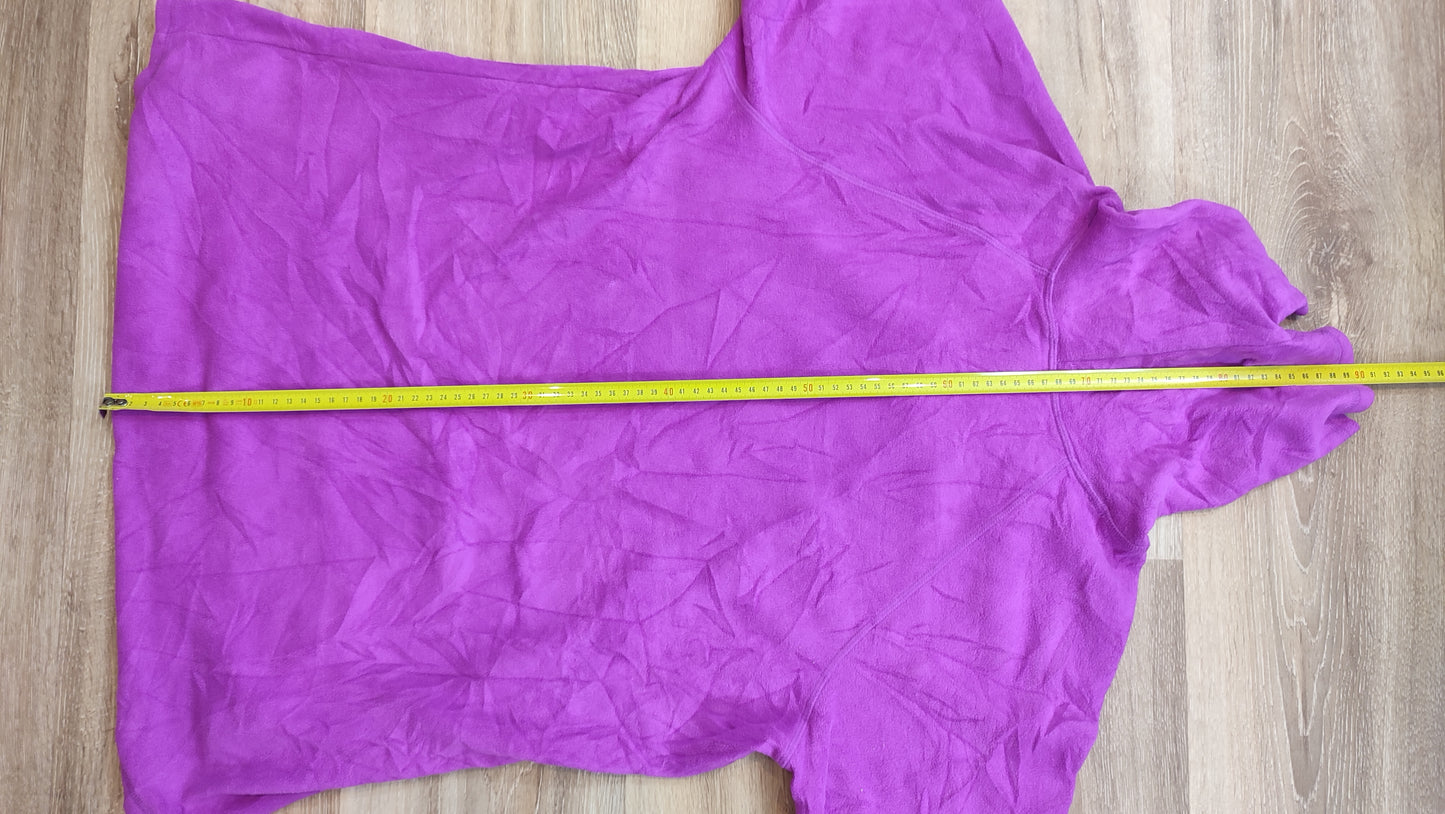 Vêtement femme sweat pull polaire col haut violet rose Champion taille XL #Retrostreet