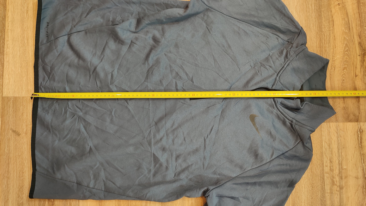 Vêtement homme Sweatshirts Sweats pull 1/4 zippé bleu gris Nike taille M #Retrostreet