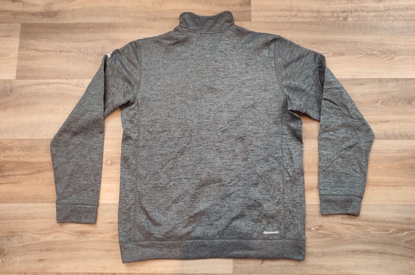 Vêtement homme Sweatshirts Sweats pull 1/4 zippé gris Adidas taille L #Retrostreet