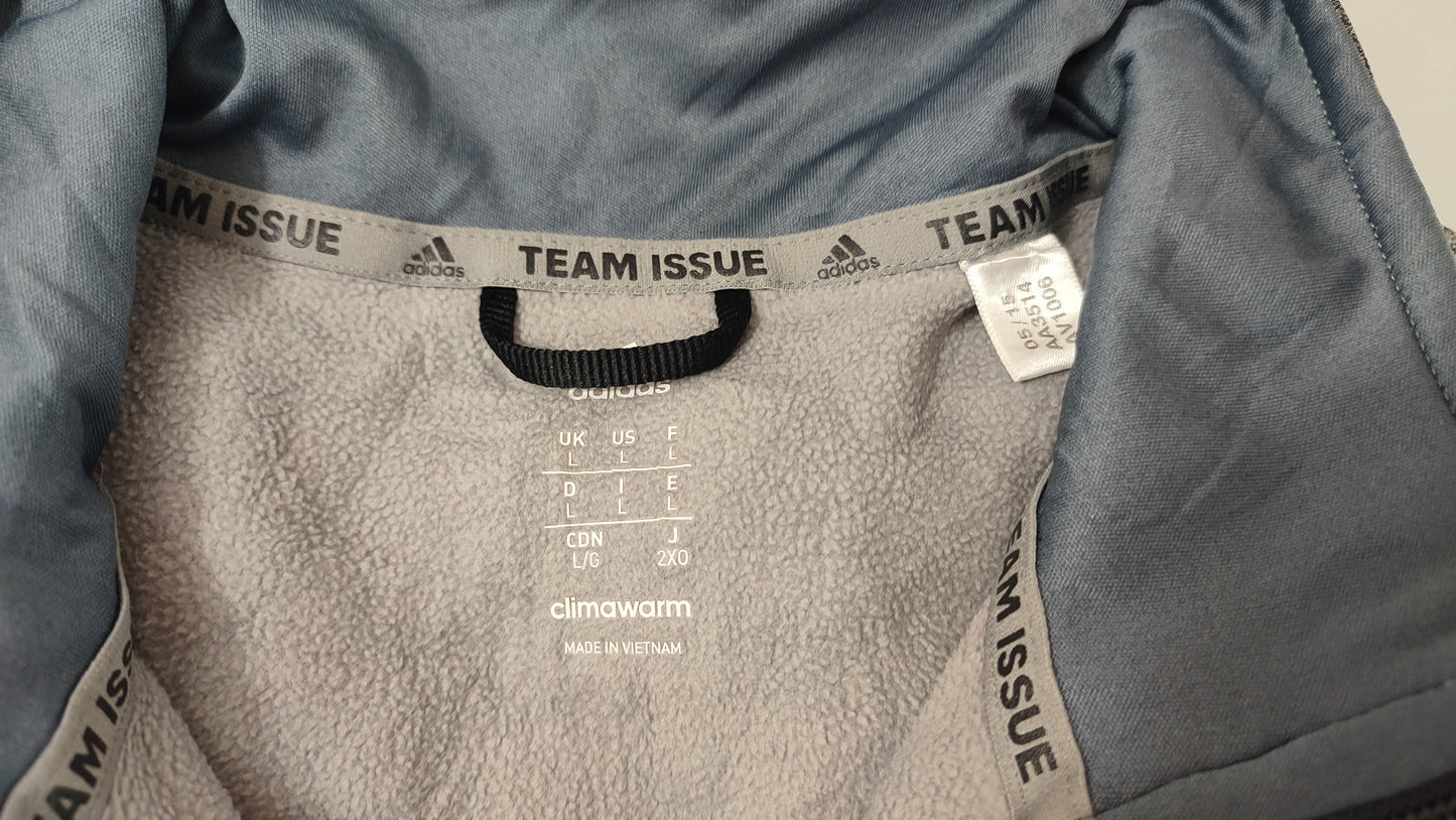 Vêtement homme Sweatshirts Sweats pull 1/4 zippé gris Adidas taille L #Retrostreet