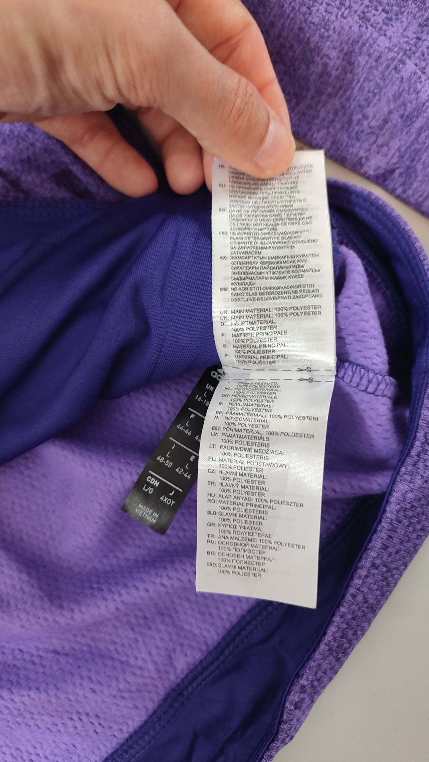 Vêtement homme Sweatshirts Sweats pull 1/4 zippé violet Adidas taille L 44-46 #Retrostreet
